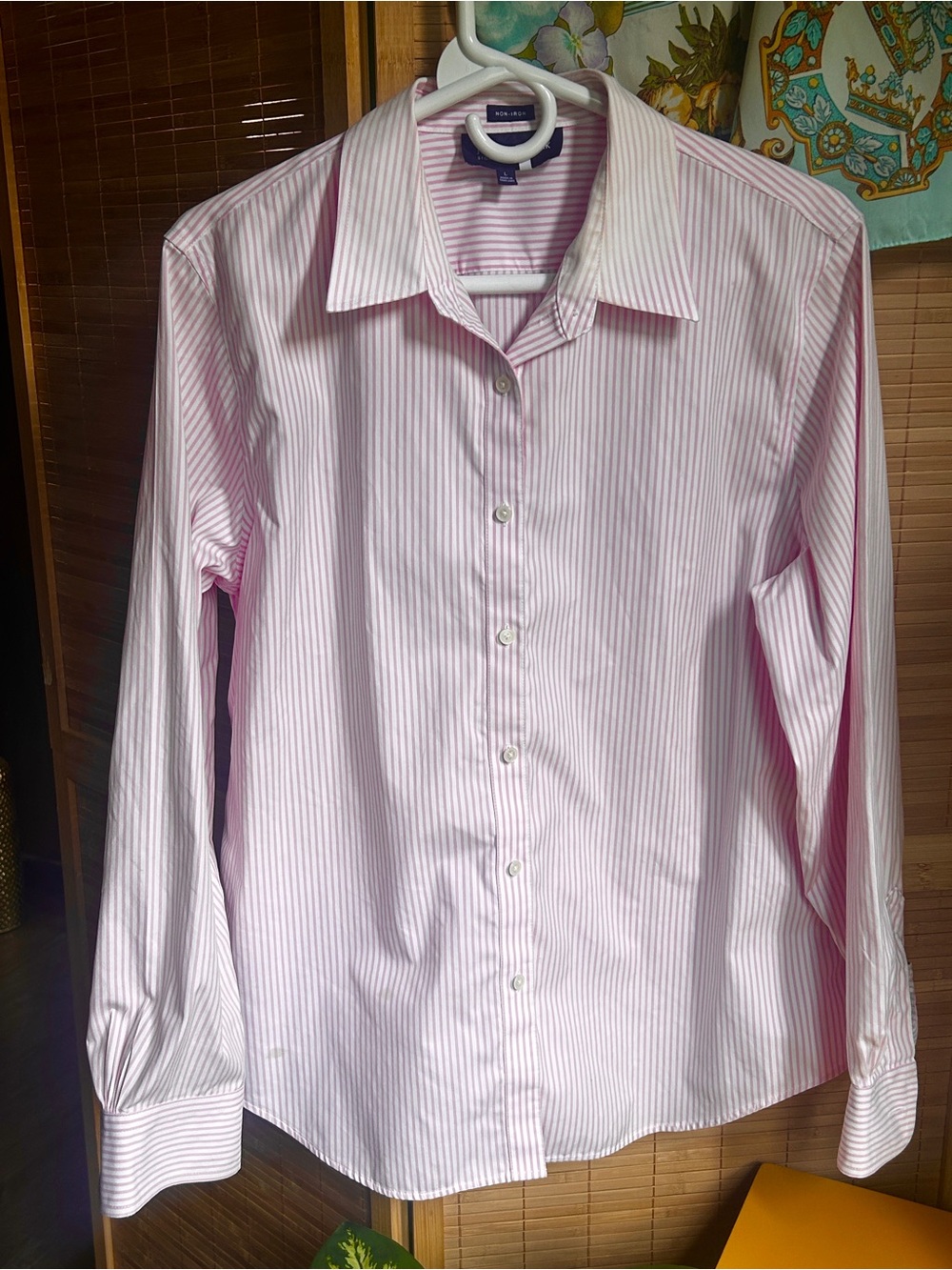 Jones New York cotton Button-Up Shirt large
